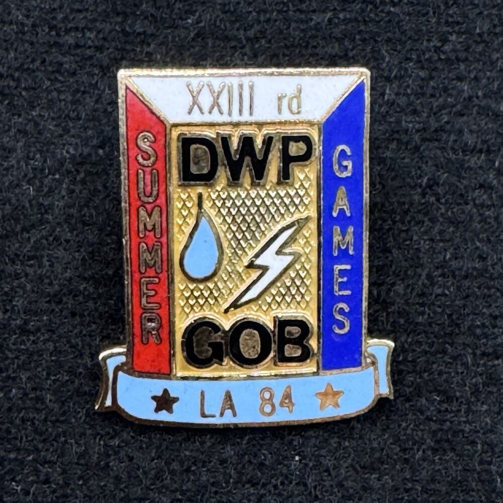 XXIIIrd DWP GOB LA 84' Olympics Summer Games DWP Department of Water & Power Pin